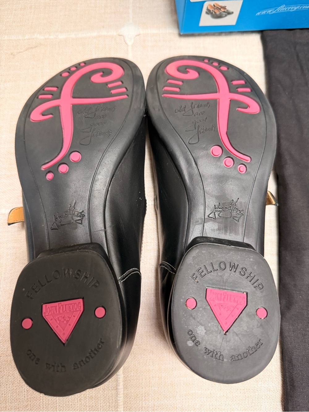 John Fluevog Black Mary Jane Loafer with Buckle - Picture 5 of 10